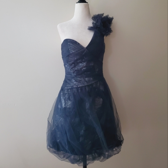 BCBGMaxAzria Silk Tulle Mini Dress - Picture 4 of 16
